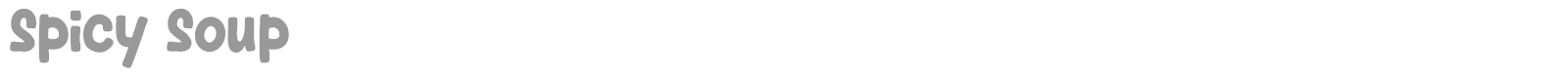 Spicy Soup font preview